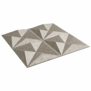 vidaXL Sienų plok&scaron;tės 24 pcs Origami Beton 50 x 50 cm XPS Putplastis