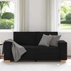 vidaXL Dvivietė sofa, juoda, 140 cm, audinys