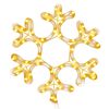 vidaXL Kalėdinė dekoracija snaigė su 48 &scaron;iltomis baltomis LED, 27x27cm