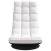 vidaXL Ant grindų pastatoma pasukama kėdė, balta, 70x51x79cm, audinys