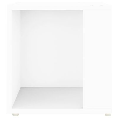 vidaXL Šoninis staliukas, baltos spalvos, 33x33x34,5cm, MDP