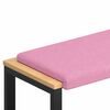vidaXL Suoliuko pagalvė Audinys Rožinė Gylis 35 cm