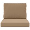 vidaXL Lauko sofa pagalvėlė 2 pcs Taupe Poliesteris