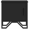 vidaXL Naktinės spintelės, 2vnt., juodos spalvos, 40x30x40cm, MDP