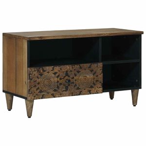 vidaXL Televizoriaus spintelė su stalčių Ruda 80 x 33,5 x 46 cm