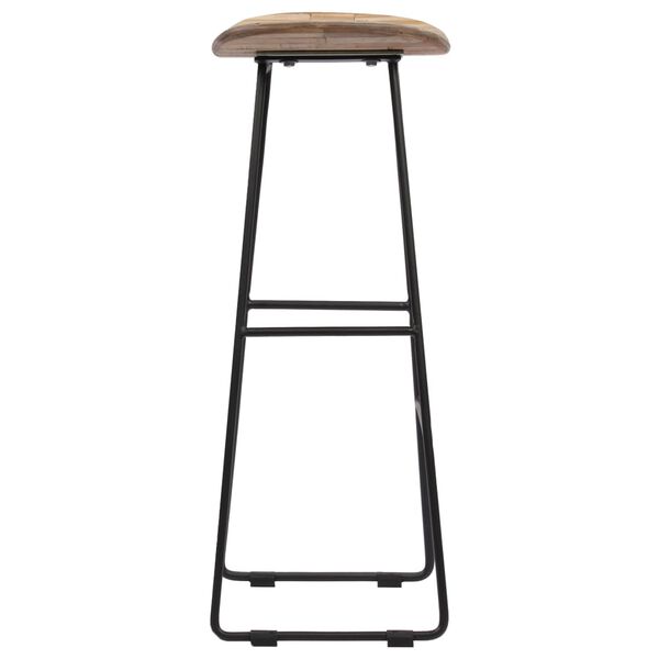 vidaXL Baro kėdės, 4vnt., perdirbta tikmedžio mediena