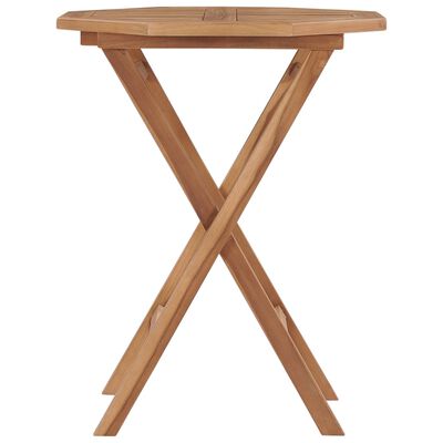 vidaXL Sulankstomas sodo stalas, 60x60x75cm, tikmedžio masyvas