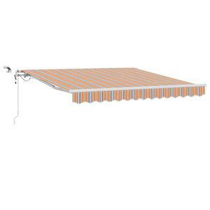 vidaXL I&scaron;traukiama markizė Įvairiaspalvis 350 x 250 cm Poliesteris