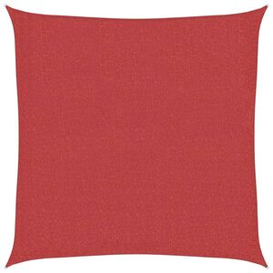 vidaXL Uždanga nuo saulės, raudonos spalvos, 2x2m, HDPE, 160g/m&sup2;