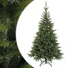 vidaXL Dirbtinė Sulankstoma Kalėdų Eglutė 150 cm PVC ir metalas Žalia