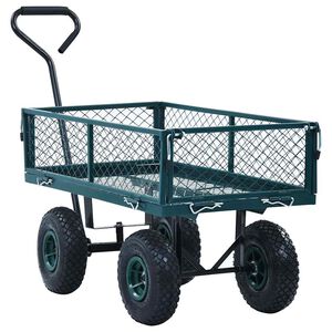 vidaXL Rankinis sodo vežimėlis, žalios spalvos, 250kg