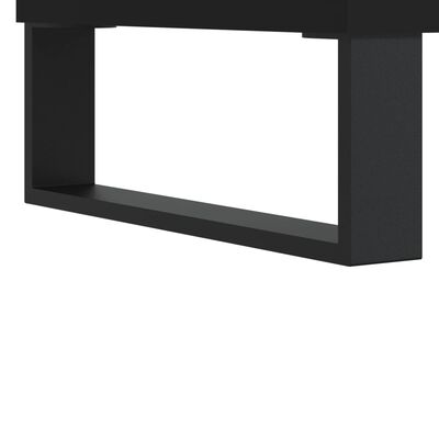 vidaXL Naktinė spintelė, juoda, 40x35x47,5cm, apdirbta mediena