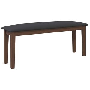 vidaXL Suoliukas 110 cm Ruda medžio masyvo guma