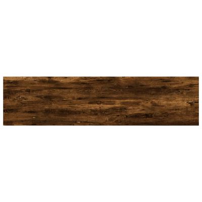 vidaXL Sieninės lentynos, 8vnt., dūminio ąžuolo, 40x10x1,5cm, mediena