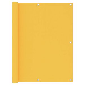 vidaXL Balkono pertvara, geltonos spalvos, 120x600cm, oksfordo audinys