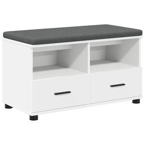 vidaXL Koridoriaus suolas Baltas 80 x 38 x 46 cm
