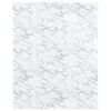 vidaXL Baldų lipdukas, marmuro baltas, 90x500cm, PVC, lipnus