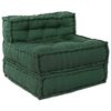 vidaXL Modulinė sofa 4 pcs Žalia audinys