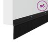 vidaXL Sukabinamų durų &scaron;epetėlių sandarikliai 6 pcs Juoda 100 cm