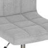 vidaXL Pasukamos valgomojo kėdės, 4vnt., &scaron;viesiai pilkos, aksomas