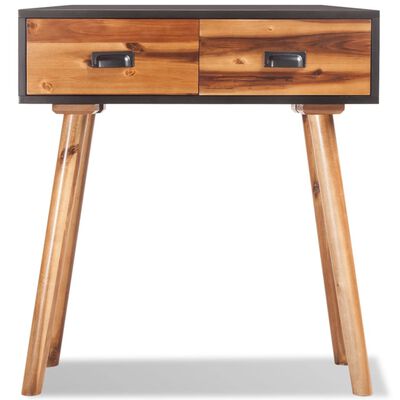 vidaXL Konsolinis staliukas, akacijos medienos masyvas, 70x30x75cm