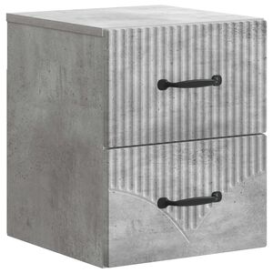 vidaXL Sieninis naktinis staliukas Betono pilka 34,5 x 33 x 40 cm