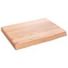 vidaXL Vonios stalvir&scaron;is, &scaron;viesiai rudas, 40x30x(2-4) cm, mediena