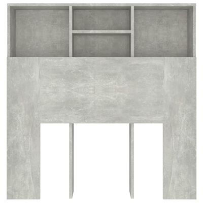 vidaXL Galvūgalis-spintelė, betono pilkos spalvos, 100x19x103,5cm