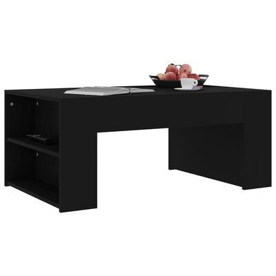 vidaXL Kavos staliukas, juodos spalvos, 100x60x42cm, MDP