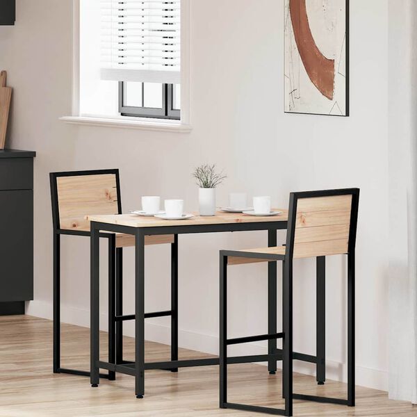 vidaXL staliuku Natūrali 100 x 50 x 77 cm