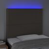 vidaXL Galvūgalis su LED, taupe spalvos, 100x5x118/128cm, audinys