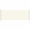 vidaXL I&scaron;traukiama &scaron;oninė kiemo pertvara, kreminės spalvos, 220x600cm
