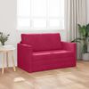 vidaXL Sofa lova 110cm Vyno raudona Aksomas