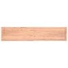 vidaXL Stalvir&scaron;is, &scaron;viesiai rudas, 200x40x(2-6) cm, medienos masyvas