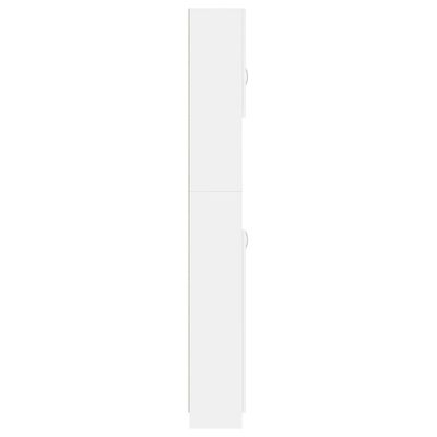 vidaXL Vonios kambario spintelė, balta, 32x25,5x190cm, MDP