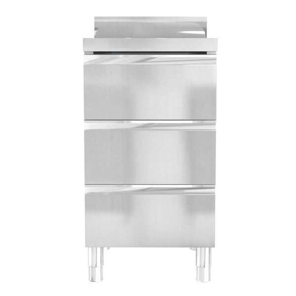 vidaXL Komercinės virtuvės spintelės, 3 vnt., nerūdijantis plienas