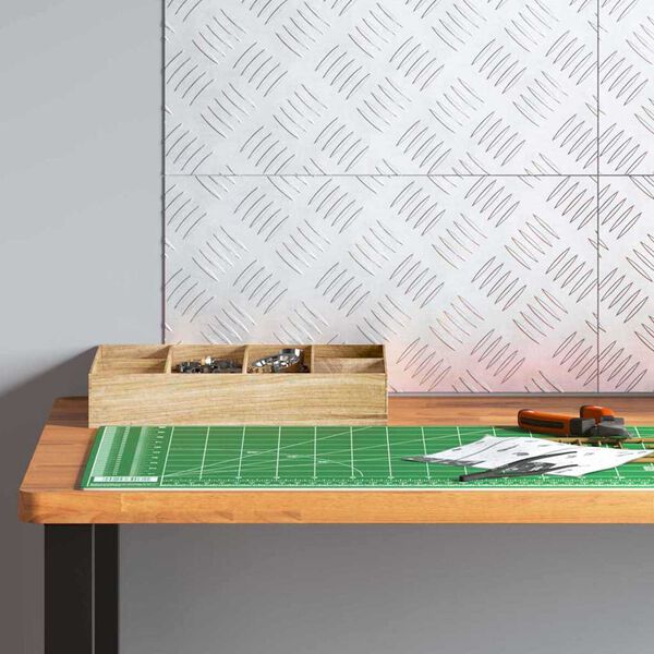 vidaXL Laiptų danga Stačiakampio 4 pcs Sidabro 40 x 20 cm Aliuminis