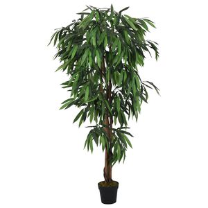 vidaXL Dirbtinis mango medis, žalios spalvos, 80 cm, 300 lapų