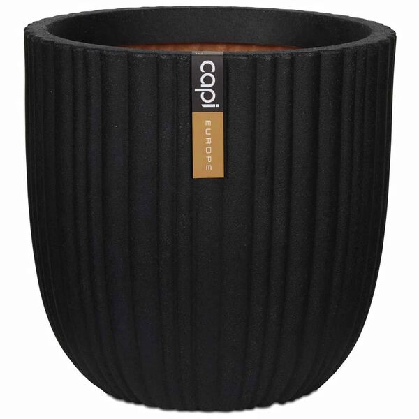 Capi Vazonas Urban Tube, juodas, 43x41cm, apskritas, KBLT933