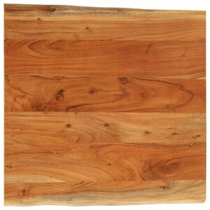 vidaXL Stalvir&scaron;is, 40x40x3,8cm, akacijos masyvas, su gyvu kra&scaron;tu