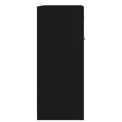 vidaXL Vonios kambario spintelė, juodos spalvos, 60x33x80cm, MDP