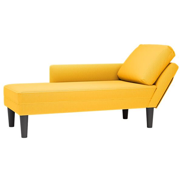 vidaXL Poilsio sofa su pagalvės &scaron;viesiai geltonu velveto audinys
