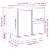 vidaXL &Scaron;alia lovos spintelė 2 pcs Betono pilka 50 x 34,5 x 50 cm