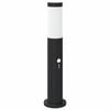 vidaXL Apsauginis stulpelis su jutikliu, 50 cm, nerūdijantis plienas, IP44