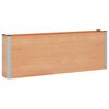 vidaXL Paauk&scaron;tinta sodo lova Ruda 200 x 30 x 72 cm WPC ir aliuminis