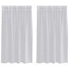 vidaXL Voile Užuolaida 2 vnt. &Scaron;viesiai pilka 140 x 140 cm Poliesteris