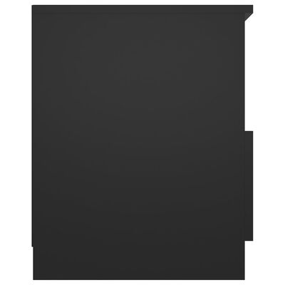 vidaXL Naktinės spintelės, 2vnt., juodos, 40x40x50cm, MDP