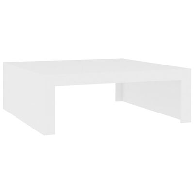vidaXL Kavos staliukas, baltos spalvos, 100x100x35cm, MDP