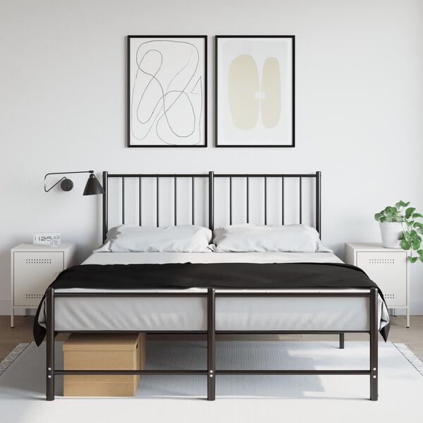 vidaXL Naktinės spintelės, 2vnt., baltos, 36x39x50,5cm, plienas