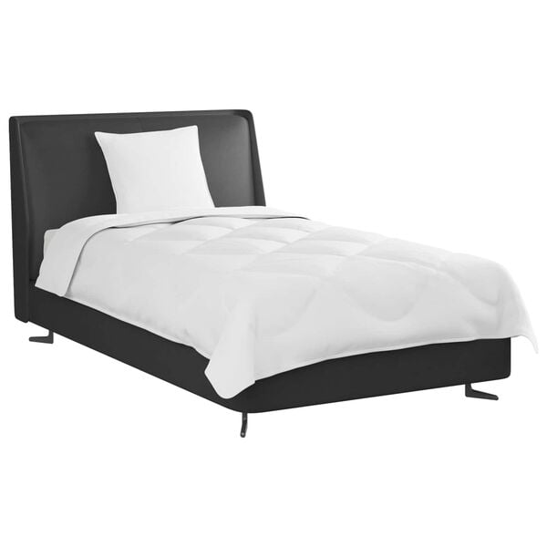 vidaXL Visų sezonų antklodė su pagalve 2 pcs Balta Mikropluo&scaron;tas